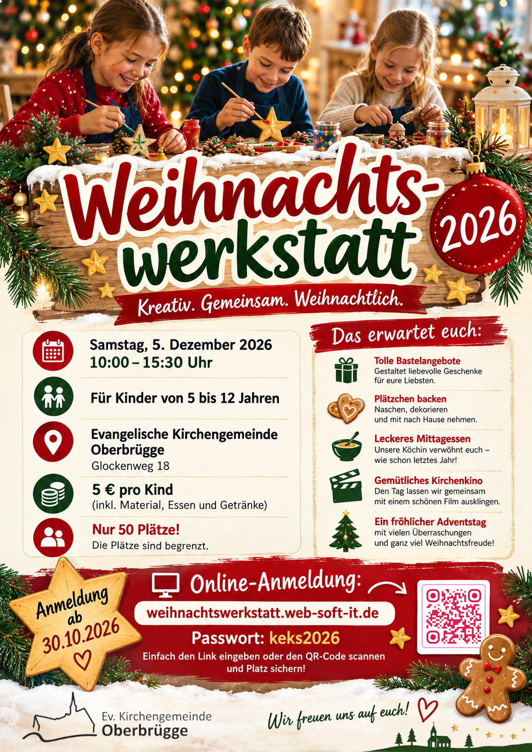 Flyer der Weihnachtswerkstatt 2026